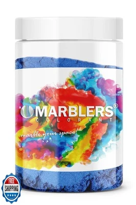 MARBLERS Blue Mica Powder [Gentle Blue] 4oz (113g) | Cosmetic Grade | Epoxy R - Image 1 of 4