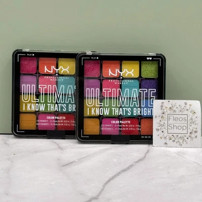 NYX Ultimate Eyeshadow Palette I Know That's Bright 2-pack - Sealed & Authentic - Image 1 of 4