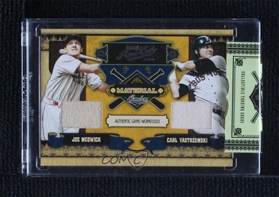 2008 Playoff Prime Cuts Material Combos /99 Joe Medwick Carl Yastrzemski #10 HOF - Image 1 of 2