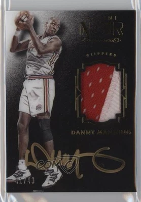 2015-16 Panini Noir Auto Prime Color /49 Danny Manning #AC-DMG Auto - Image 1 of 2