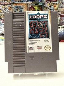 Loopz (Nintendo NES, 1990) Authentic Cartridge w/ Sleeve - Cleaned & Tested🔥