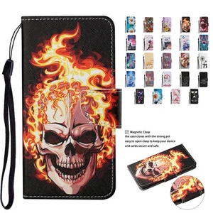 For Samsung A750 A71 A51 A41 A70 Magnetic Flip Wallet Case Leather Stand Cover - Picture 1 of 18