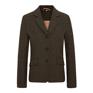 Cameo Junior Tweed Tailored Show Jacket - Button Fasten - Seaweed - Picture 1 of 12