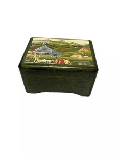 Jobin Switerland Music Box R Rodger’s Solid Bass Wood Plays Edelweiss (*Works*) - Picture 1 of 10