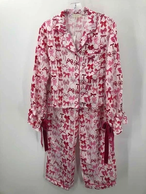Simply Southern Pink Size Large Bow Pajamas Long Sleeve - Image 1 of 3