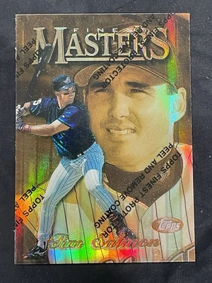Tim Salmon 1997 Finest "Masters" refractor con cáscara #246 ANGELS '97 casi nuevo-como nuevo+ Foto 1 de 2