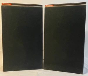 Panasonic Altoparlanti SB-556 Coppia Vintage Grana Legno Ingresso RCA 8 Ohm 9 Watt Testato - Foto 1 di 8