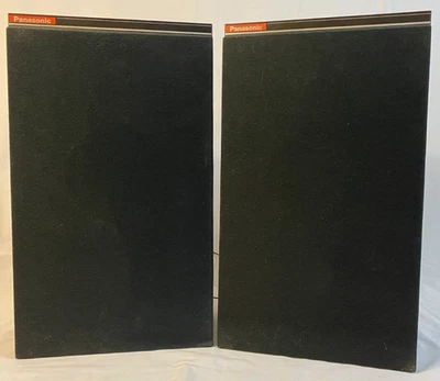 Panasonic Speakers SB-556 Pair Vintage Wood Grain RCA Input 8 Ohm 9 Watt Tested - Image 1 of 4