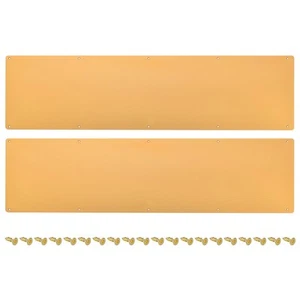 2pcs 8 x 30 Inches Aluminum Door Kick Plate for Exterior Door Gold - Picture 1 of 7