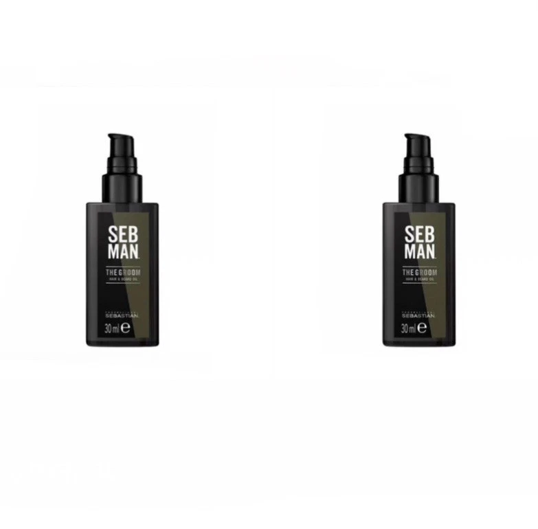 (2 PACK) Sebastian Seb Man The Groom Hair & Beard Oil 1.01 oz - Image 1 of 1