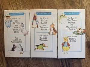 Beatrix Potter "The World of Peter Rabbit and Friends" VHS 3 Video Set - Picture 1 of 2