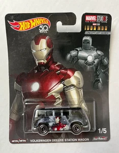 HOT WHEELS POP CULTURE MARVEL IRON MAN VOLKSWAGEN DELUXE STATION WAGON - Picture 1 of 6