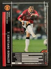2006-07 Panini WCCF # 136 Cristiano Ronaldo Manchester United black card 