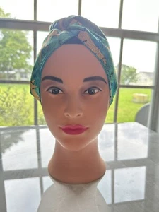 Satin Lined Turban, Head Wrap. Womens hair Styling, Chemo Covering, gift for her - Picture 1 of 8