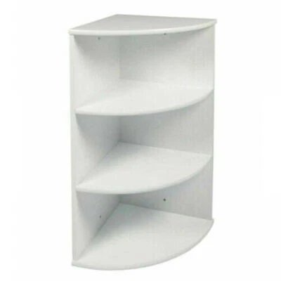 3 Tier Bathroom Corner Shelf Display Stand White Cabinet Wall Mounted Unit Decor - Image 1 of 4