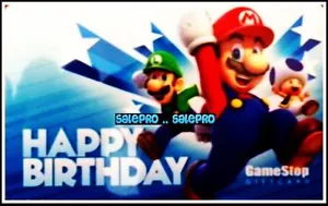 GAMESTOP USA HAPPY BIRTHDAY SUPER MARIO CELEBRATION COLLECTIBLE GIFT CARD - Picture 1 of 2