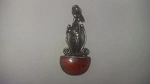 NEU HANDGEFERTIGTER SPONDYLUS MUSCHEL ANHÄNGER MIT 0,975 BLATTSILBER EINZIGARTIG! - Bild 1 von 3