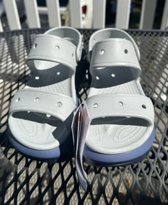 NWT Crocs Mega Crush Women’s Size 7 Mens 5 Matte Grey Sandals - Picture 1 of 9