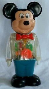 Mickey Mouse Windup 9" Clear See Thru Robot Gabriel Toy. 1978 Vintage  - Picture 1 of 12