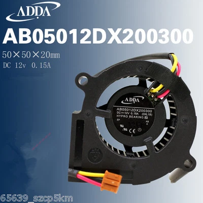 ADDA AB05012DX200300 Turbo Blower Fan  3-PIN 12V 0.15A Cooling Fan - Image 1 of 4
