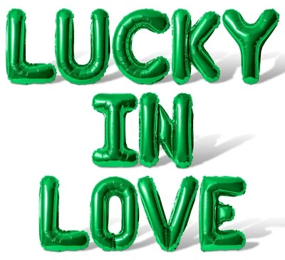 LUCKY IN LOVE 信气球横幅 - 10 种颜色可选 - 单身女派对装饰 — 第 1/4 张图片