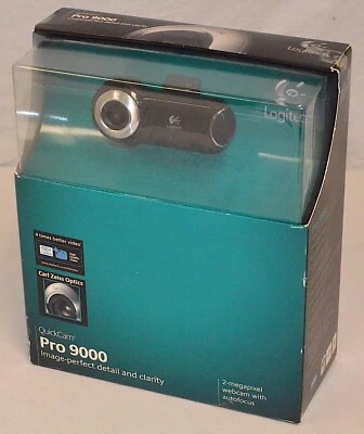 Logitech QuickCam Pro 9000 2 Megapixel Webcam with Autofocus *New* 960-000048 - Image 1 of 3