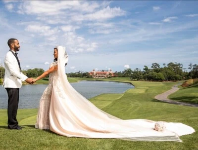 Custom bling wedding gown - Image 1 of 4