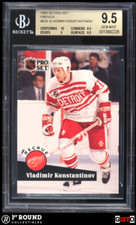 POP 1 Vladimir Konstantinov RC BGS 9.5: 1991-92 Pro Set French Rookie Card Gisto