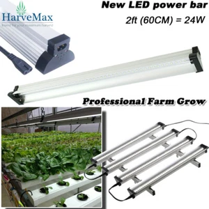 HARVEMAX LED Power Bar Vege Micro Green Farm Hydroponic Grow Light 2Ft 24W 6400K - Picture 1 of 10