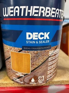 NEW WEATHERBEATER DECK STAIN & SEALER NEW CEDAR GALLON FREE SHIPPING - Picture 1 of 1