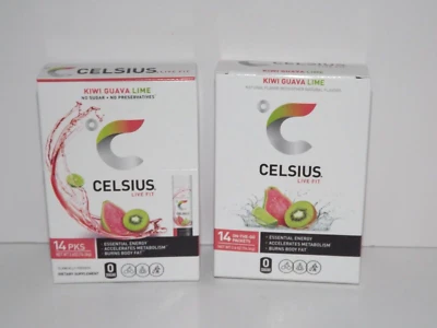 2 caixas Celsius Live Fit Kiwi goiaba limão 14 pacotes por caixa 10 e 12/2025 (V) - Imagem 1 de 3