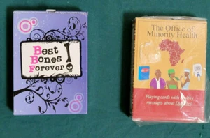 2 VTG Promo Plastic Coated Full Complete Deck Playing Cards Dept of Health - DC - Picture 1 of 2