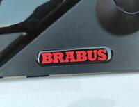 1 Aufkleber mit Harz beschichtet 3D BRABUS Smart 40 mm Schwarz und rot GEL