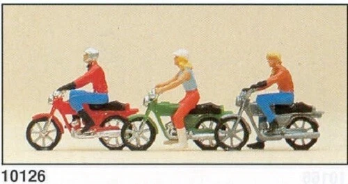 Motorcycles With Figures, Preiser 1/87 - Image 1 of 1
