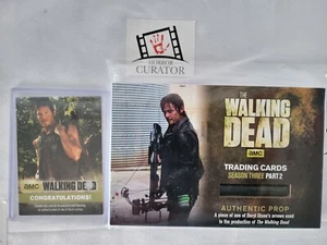 Walking Dead Season 3 Prop R18 Redemption Daryl Arrow Trading Card Cryptozoic - Picture 1 of 3