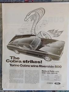 1969 Ford Cobra - Vintage 1969 1 Page Ford Cobra Magazine Advertisement. - Picture 1 of 1