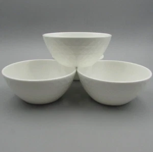 Mikasa Bone China JENNA White Fruit / Dessert Bowls - Set of Four - New - Picture 1 of 3