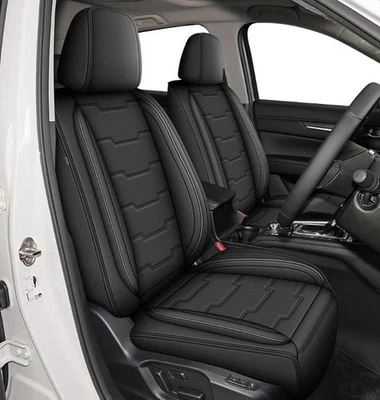 Seat Covers Full Set  for Mazda CX5 2017-2025: Waterproof Leather5 Seat  Black - Image 1 of 4