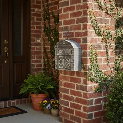 Mail Box Large Capacity Weatherproof Letterbox for Front Door Garden Outdoor - Image 1 of 4