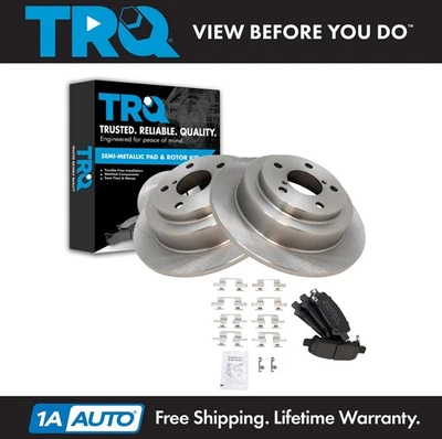 Kit de pastillas de freno trasero y rotor TRQ para Subaru Forester 1999-2003 Impreza 1998-2003 Foto 1 de 4