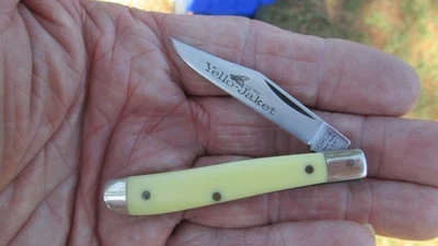 VTG CAMILLUS USA YELLO JACKET Single Blade Knife #710 - Image 1 of 4