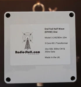 1kw 49 to 1 End Fed Half Wave Antenna (EFHW)  1kw SSB 500w CW 350w Data - Picture 1 of 3