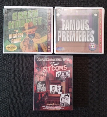 3 Classic Radio Brand New/Sealed Cd Box Sets: Green Hornet The Biggest Game, - Image 1 of 3