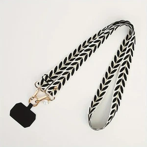 DOS (2) Cordón Universal Ajustable para Teléfono Móvil para Mujer Bandolera Negra - Imagen 1 de 2
