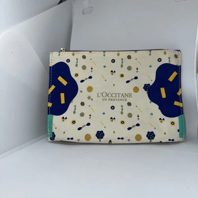 Bolso de Cosméticos L'occitane en Provence Patrón de Lona con Cremallera Nuevo Foto 1 de 2