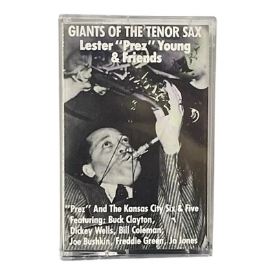 Lester "Prez" Young & Friends - Giants Of The Tenor Sax Cassette Tape - Image 1 of 4