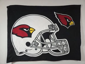 Arizona Cardinals NFL Logo Pillowcase Covers Set Of 2 Black & Red Soft - Picture 1 of 7
