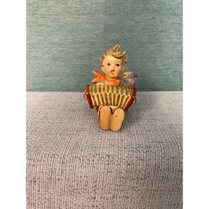 Vintage Goebel Hummel Figurine Let's Sing Boy with Accordion TMK-6 Germany - Picture 1 of 7