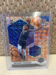 Anthony Edwards 2020-21 Panini Mosaic Reactive Orange Prizm #201 Rookie RC
