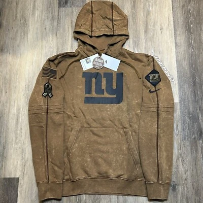 Sudadera con capucha Nike New York Giants Salute to Service 2023 auténtica suéter lateral Foto 1 de 4